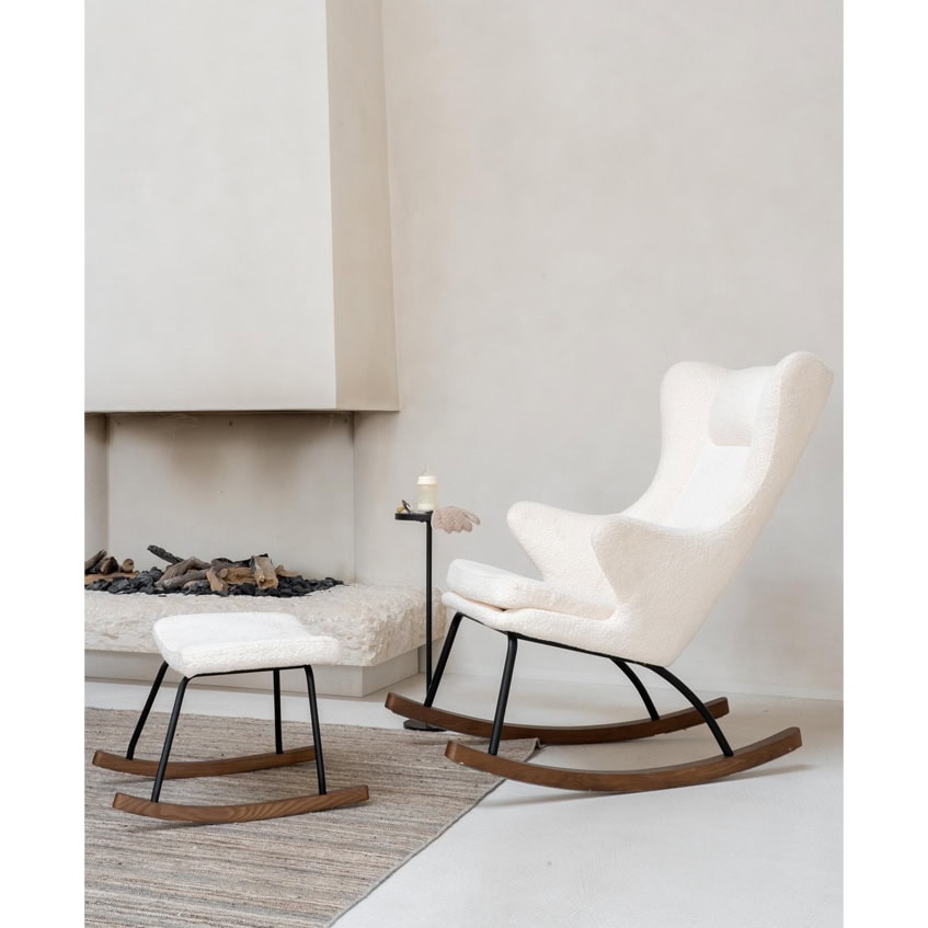 Quax schommelstoel de luxe - cream