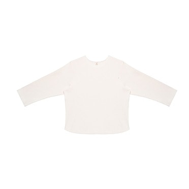 A Basic Brand Sweatshirt rib Naturel-Wit