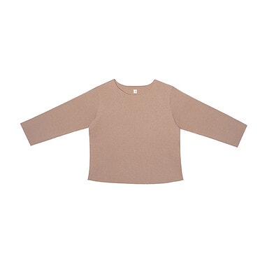A Basic Brand Sweatshirt rib Nude