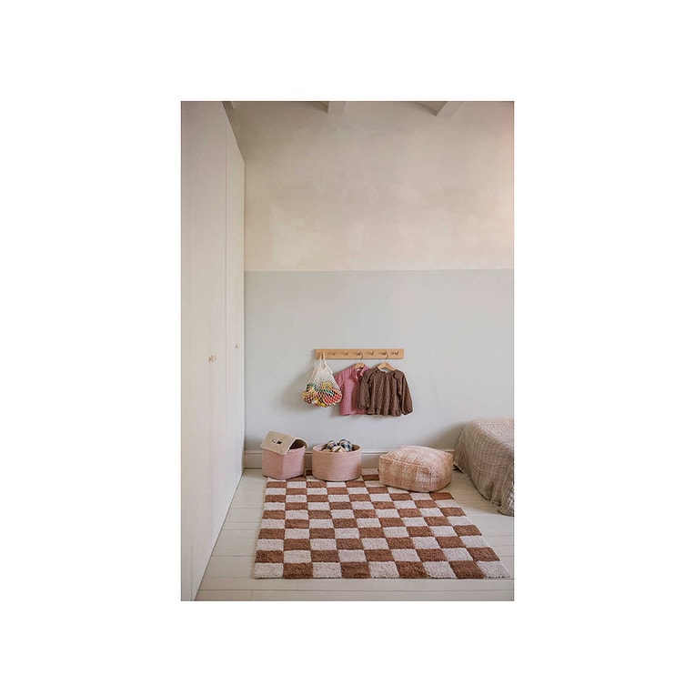 Lorena Canals Poef Vichy 20x40x40CM Rose - Afbeelding 2