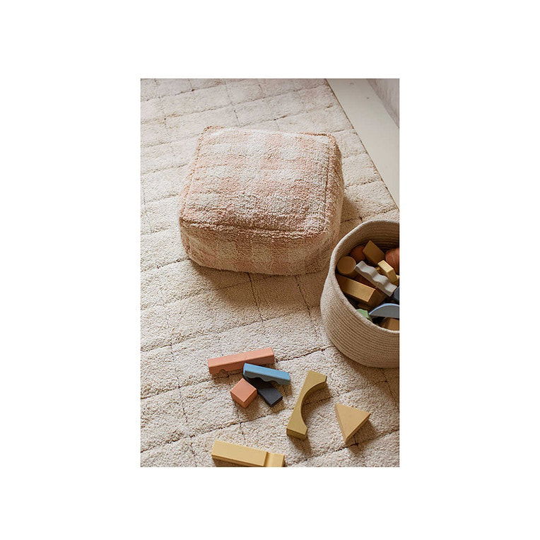 Lorena Canals Poef Vichy 20x40x40CM Rose - Afbeelding 3