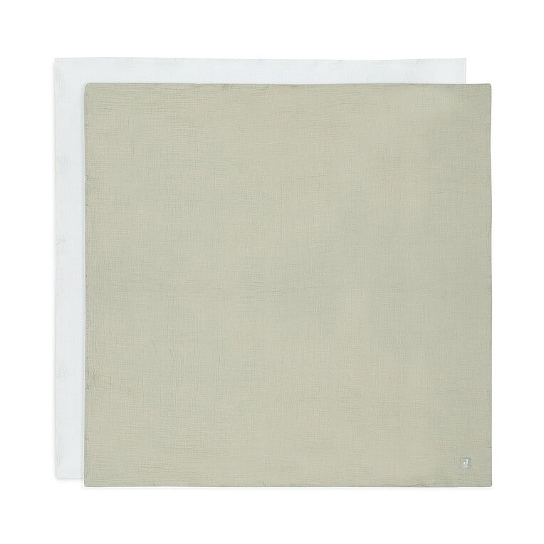 Jollein Hydrofiele doek Large Olive green/Ivory 2pack