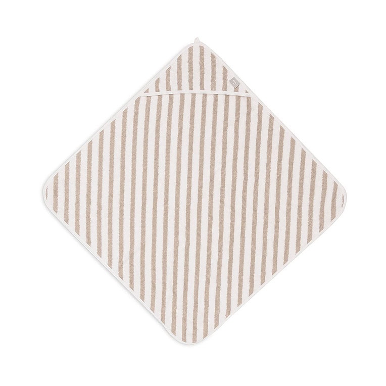 Jollein badcape Stripe terry Olive green