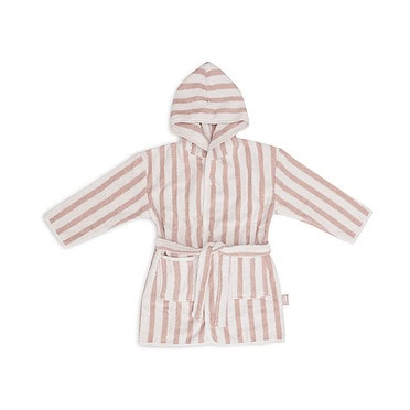 Jollein badjas Stripe terry Wild rose