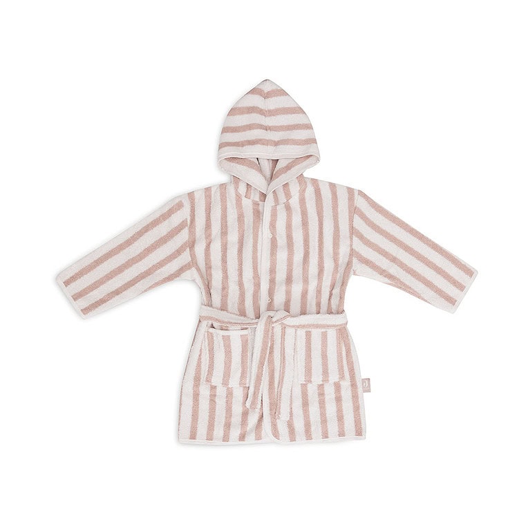 Jollein badjas Stripe terry Wild rose