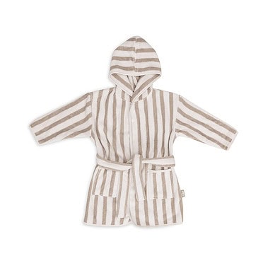 Jollein Badjas stripe terry Olive green