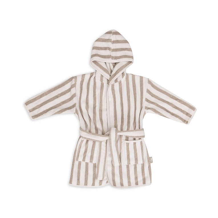 Jollein Badjas stripe terry Olive green