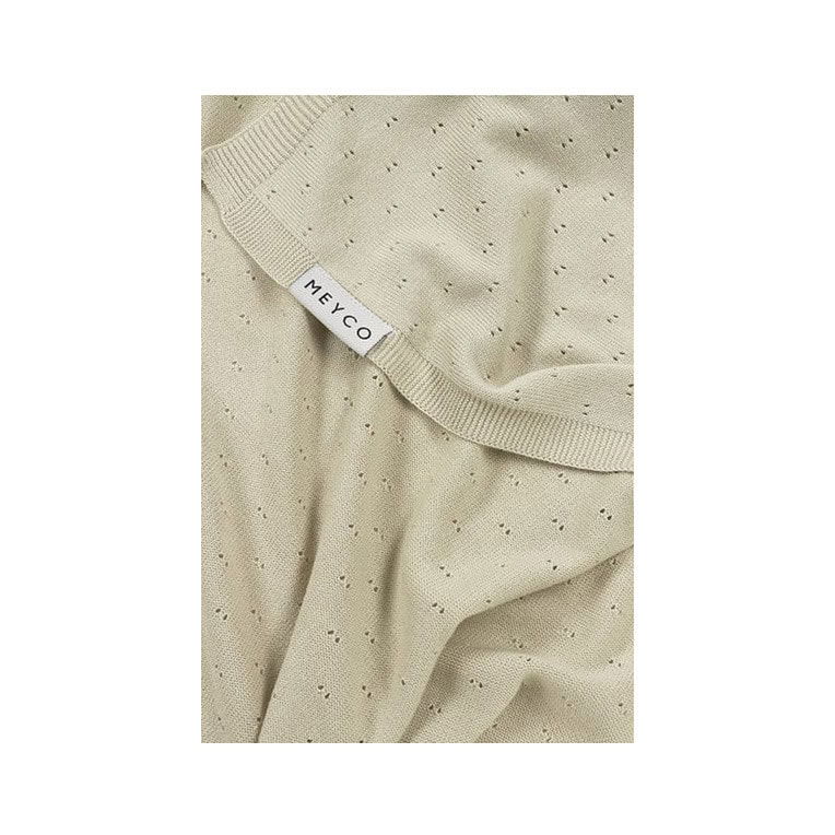 Meyco Ledikantdeken bamboo ajour Soft sand