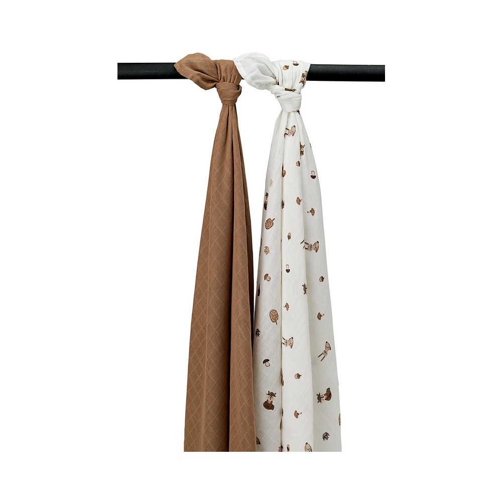 Meyco 2pack hydrofiel swaddle animal