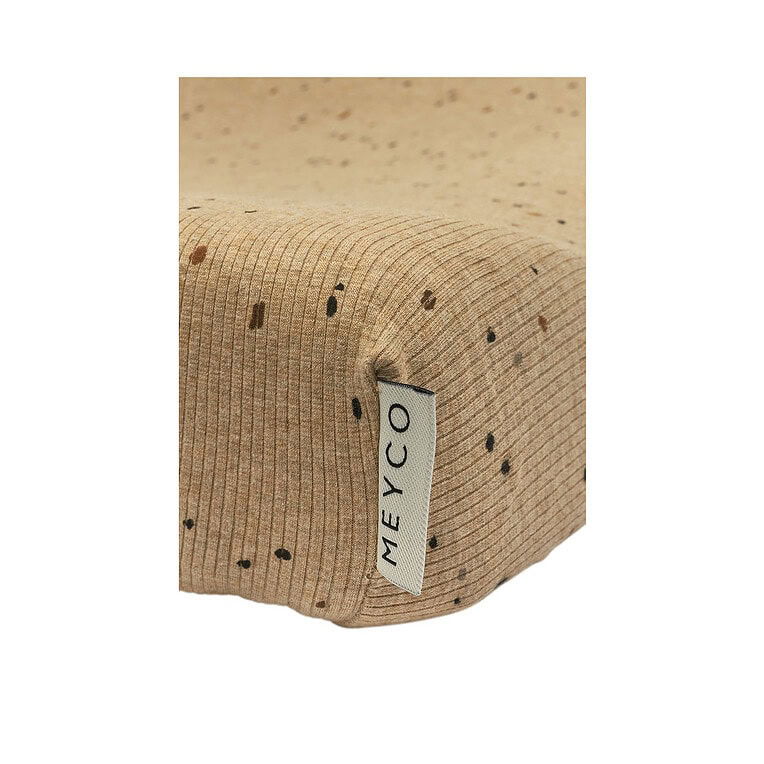 Meyco Aankleedkussenhoes Rib spot Toffee melange