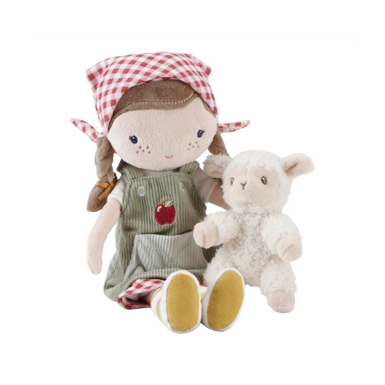Little Dutch Knuffelpop boerin Rosa schaap
