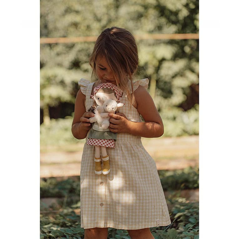Little Dutch Knuffelpop boerin Rosa schaap