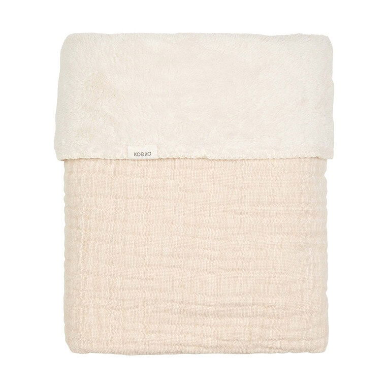 Koeka Ledikantdeken teddy Rivoli Warm white
