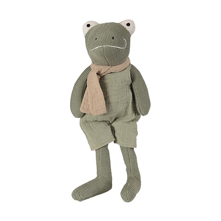 Knuffel Kikker/ rammelaar "Jermey"