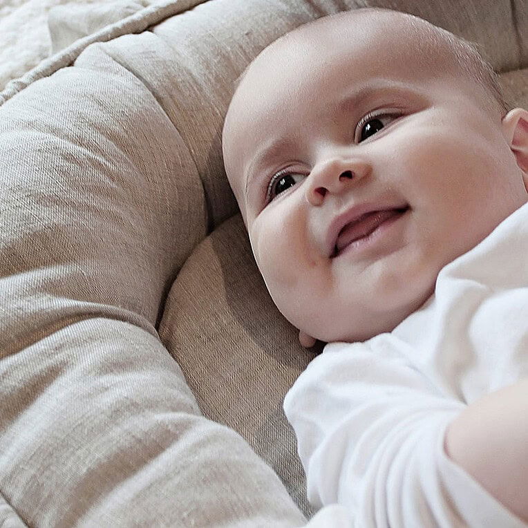 Cotton & Sweets Babynest linnen natural