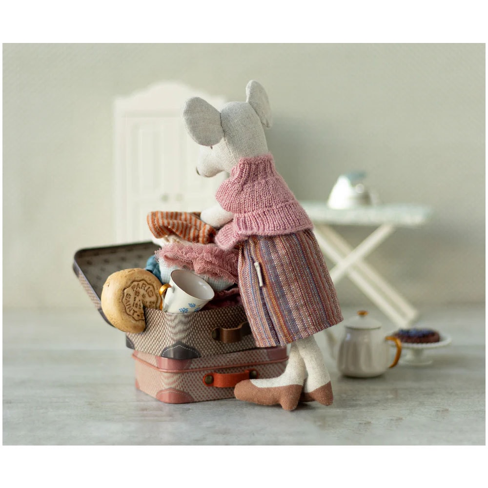 Maileg Gebreide blouse + rok koffer - Afbeelding 2