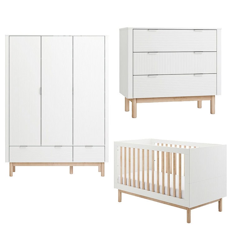 Pinio Miloo doorgroei babykamer Wit 3-deurs