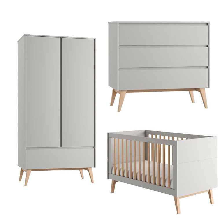 Pinio Swing doorgroei babykamer Grijs 2-deurs