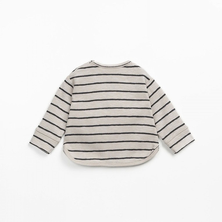 play up T-shirt streep rib flamé