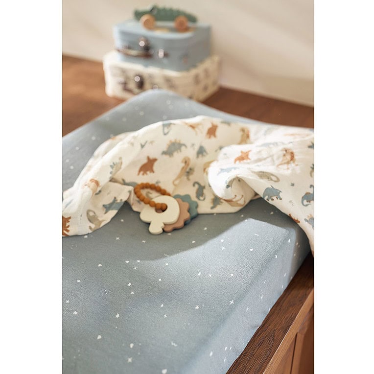 Jollein Aankleedkussenhoes twinkling - Sea Green