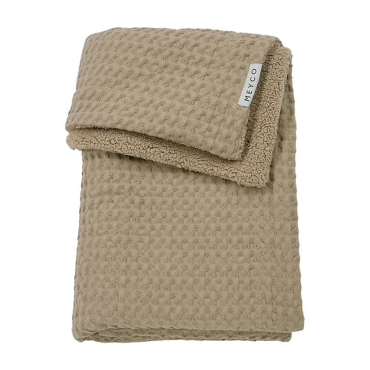 Meyco ledikantdeken waffle teddy