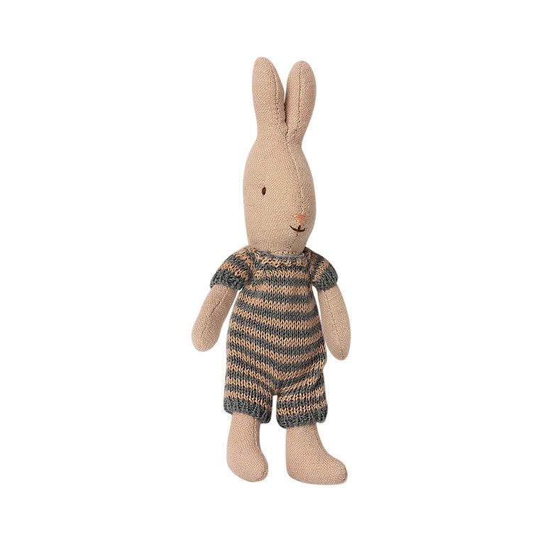 Maileg Micro rabbit, gestreept pakje