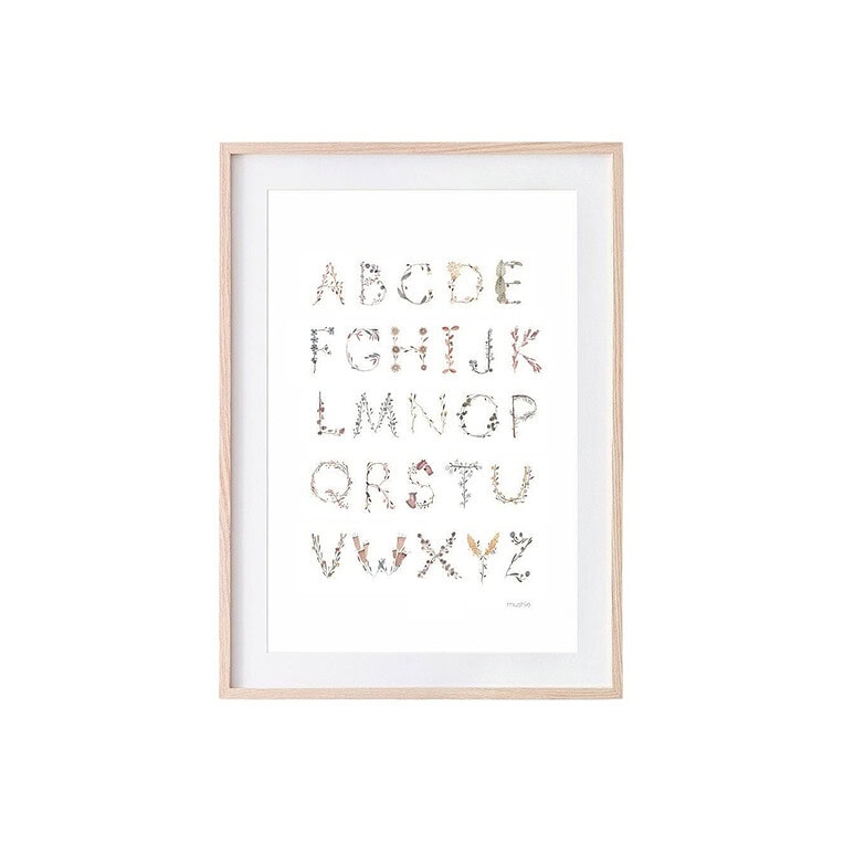 Mushie poster Alphabet