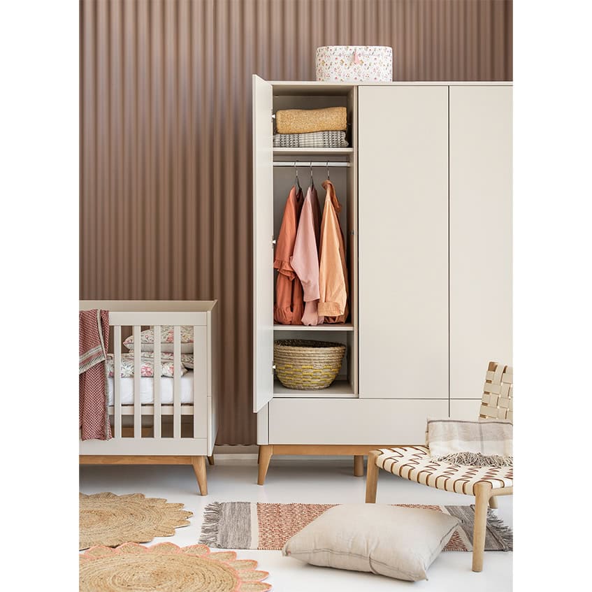 Seth 3-deurskast - Champagne