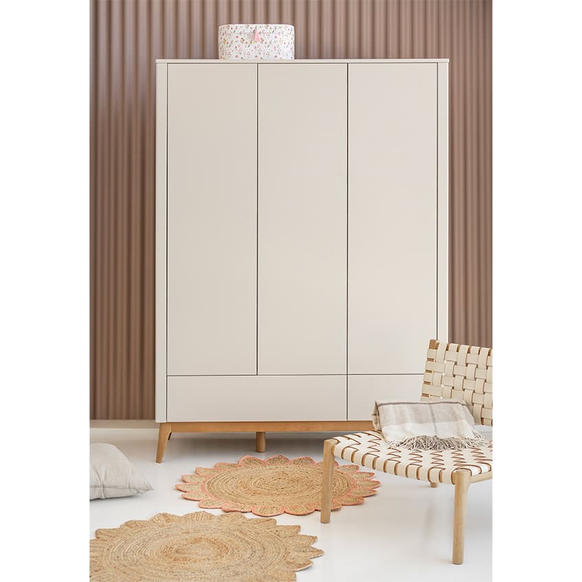Seth 3-deurskast - Champagne
