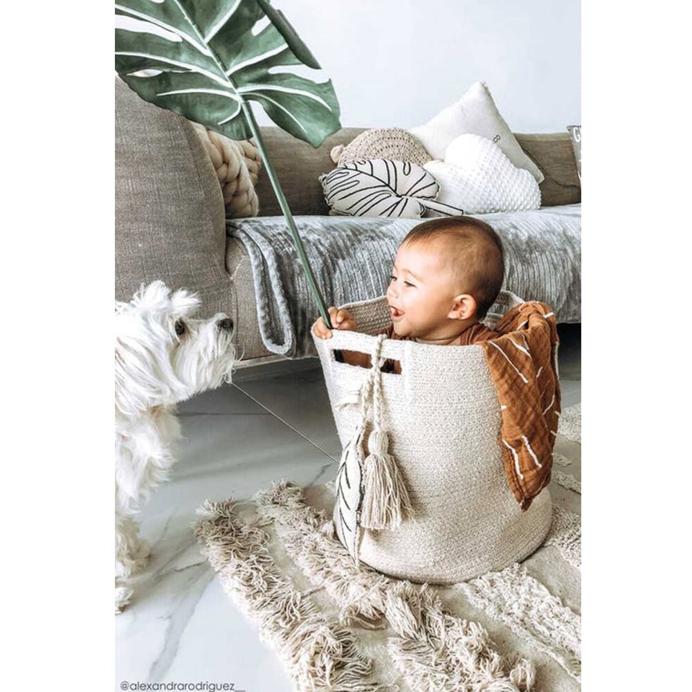 Lorena Canals mand leaf natural