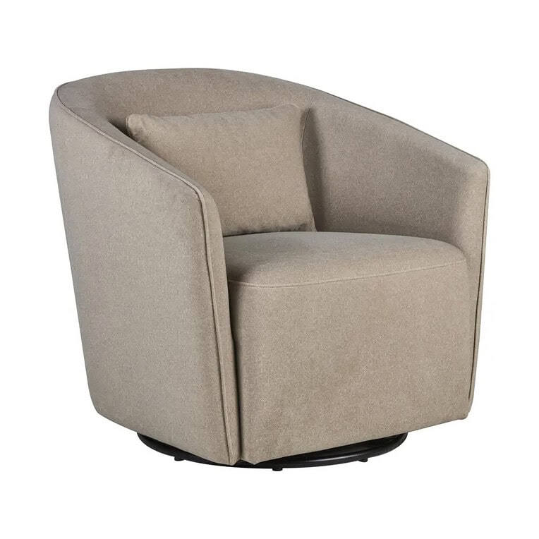 Quax Gomi Gliding & Swivel stoel - Mohair Latte
