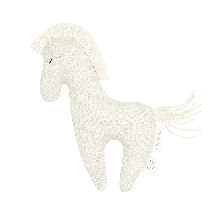 Nobodinoz rammelaar paard french linen
