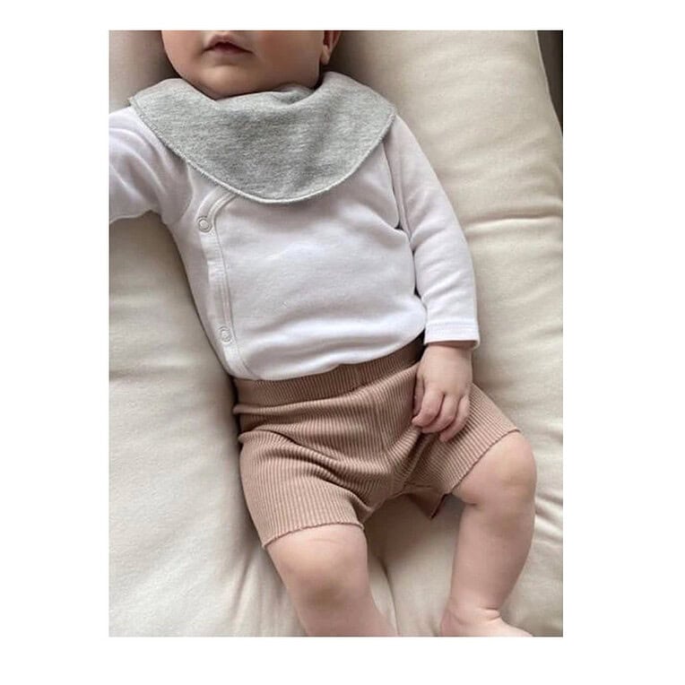 A Basic Brand rib shorts