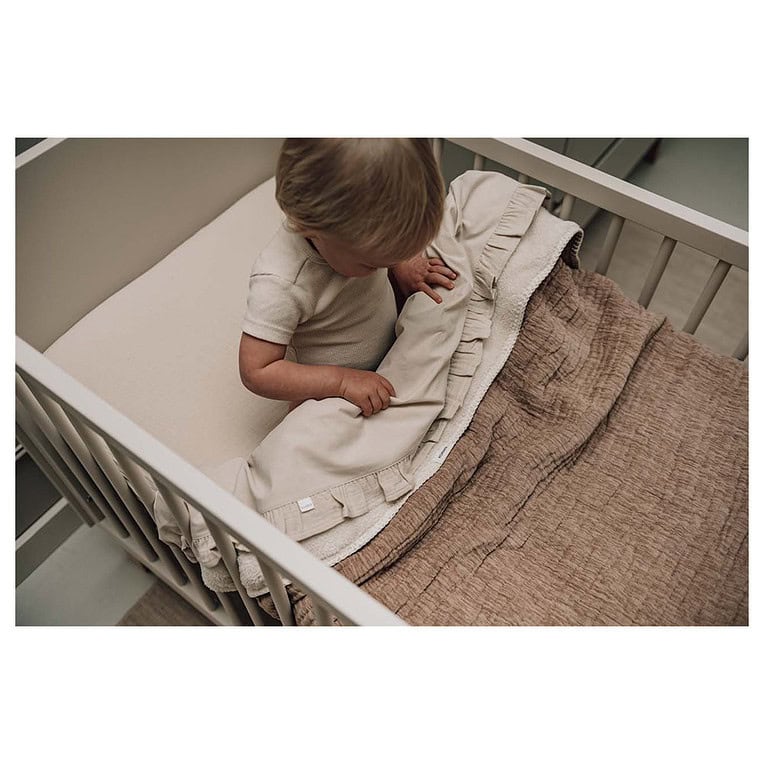 Koeka Wieglaken en Hoeslaken Ruffle - Warm White