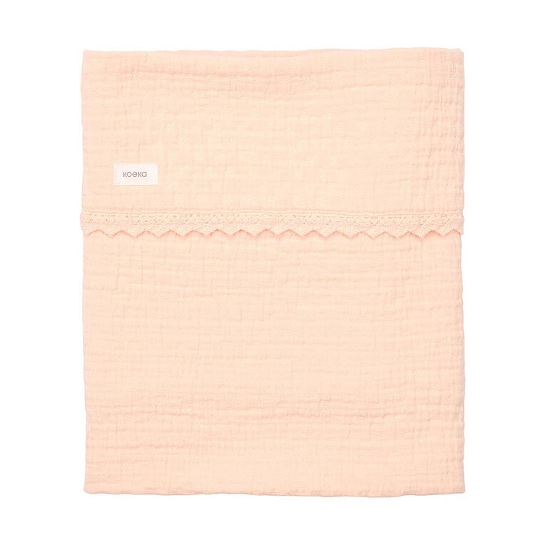 Koeka Wiegdeken Lace Elba - Peach