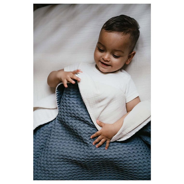 Koeka wiegdeken Wafel cotton fleece