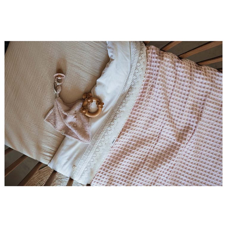 Koeka deken Wafel cotton fleece