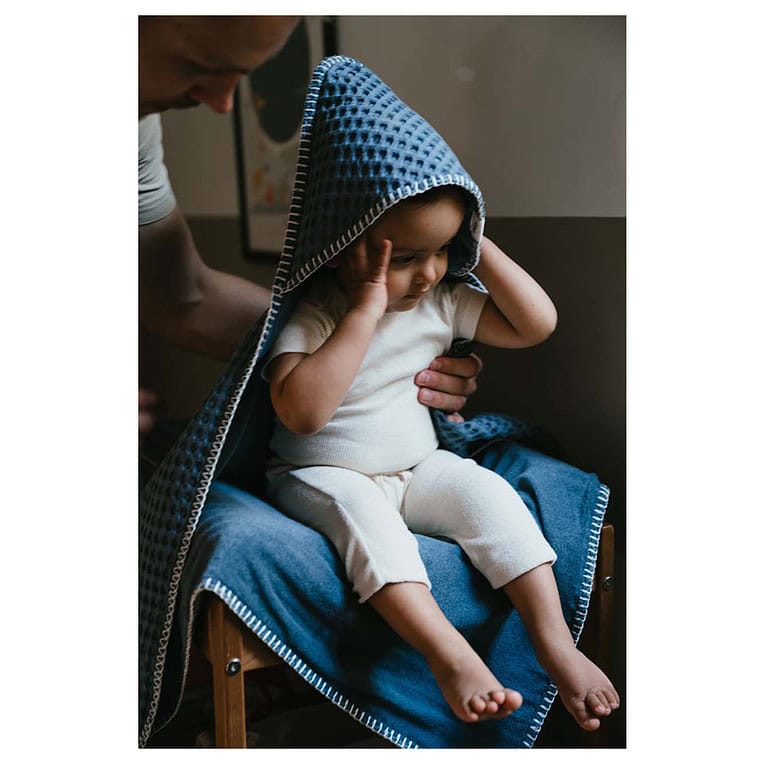 Koeka Omslagdoek wafel Antwerp Bluestone