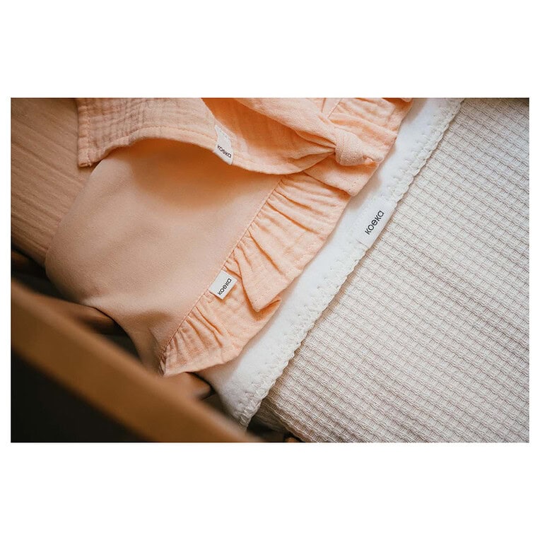 Koeka laken + hoeslaken ruffle faro