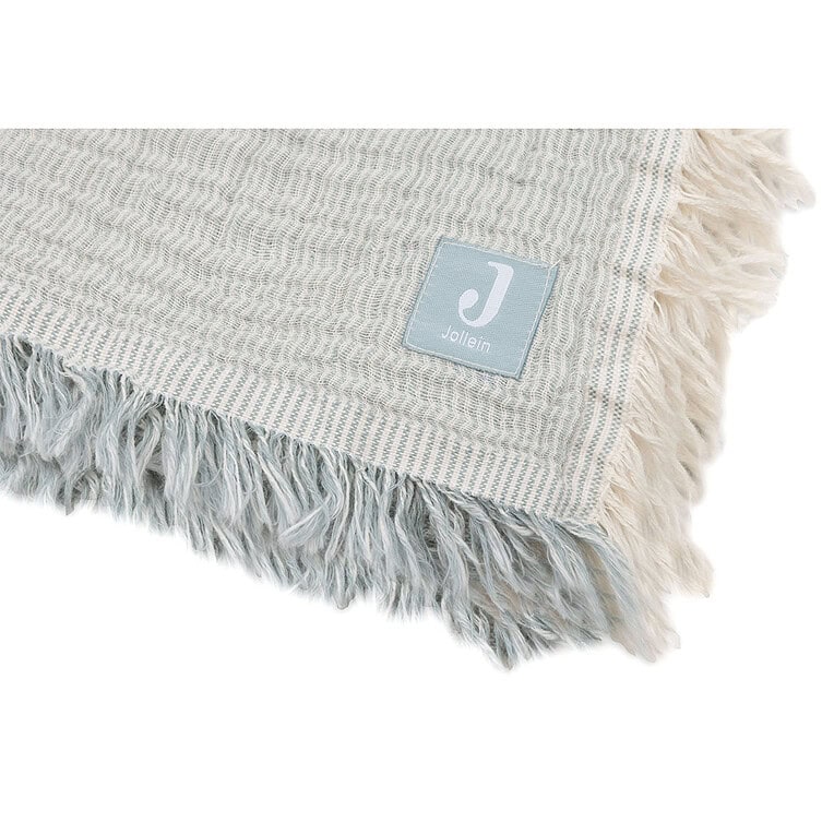 Jollein deken wieg fringe stripe