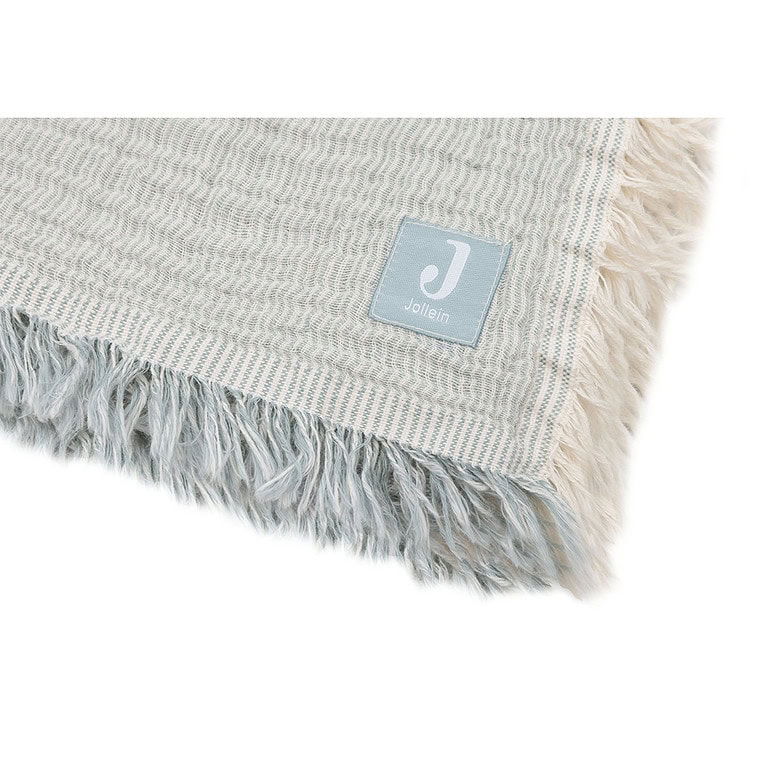Jollein deken ledikant fringe stripe