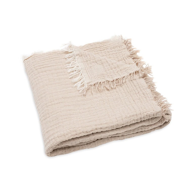 Jollein deken ledikant fringe stripe
