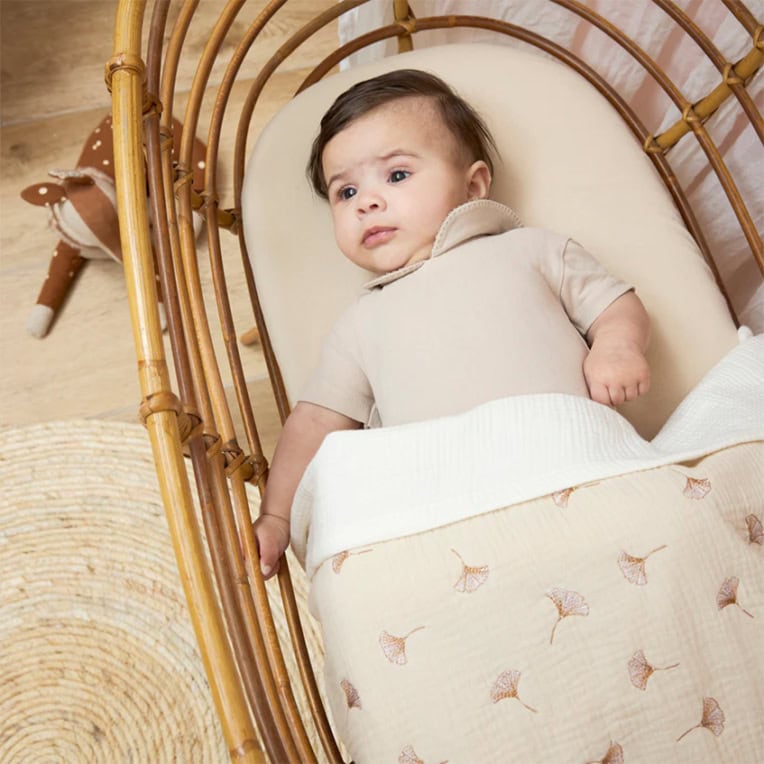 Meyco hoeslaken wieg soft sand