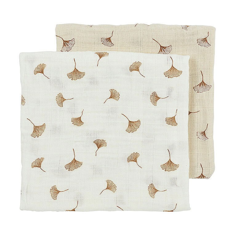 Meyco 2-pack swaddles gingko