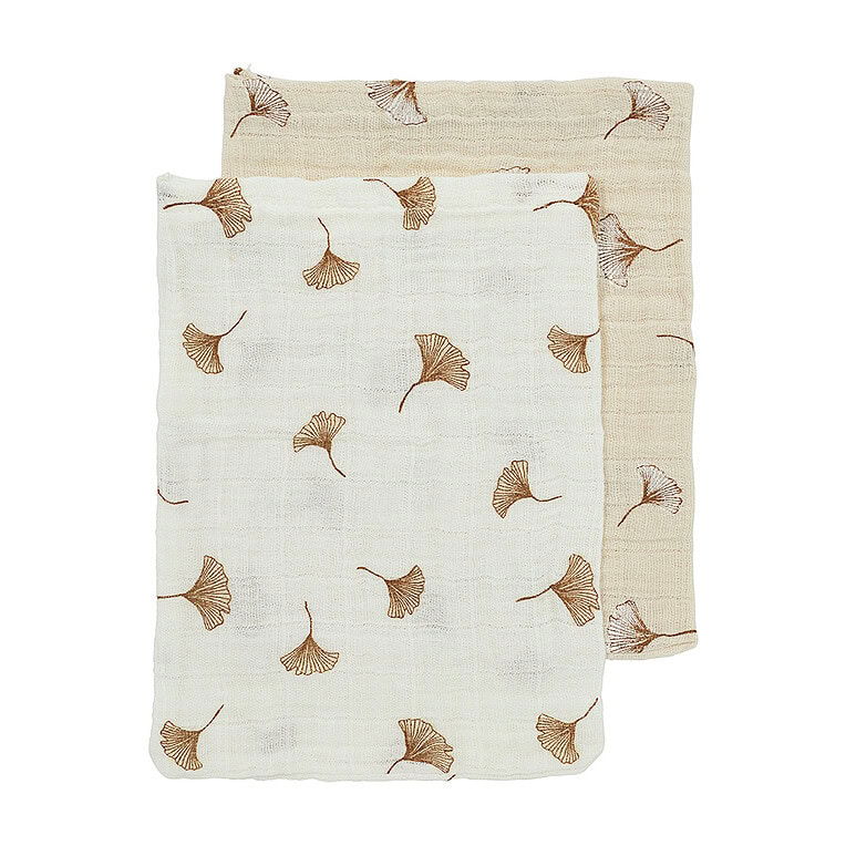 Meyco 2-pack washandjes Gingko