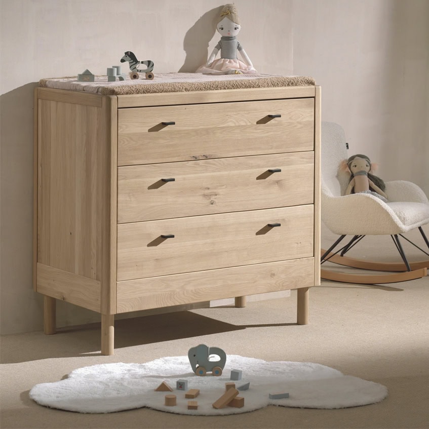 Vipack Forrest commode 3 lade - Oak - Afbeelding 6