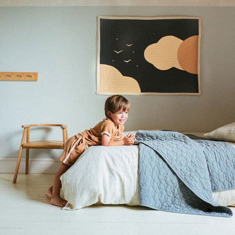 Nobodinoz deken quilted wabi sabi