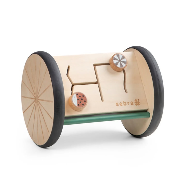 Sebra Houten activity roller spiegel