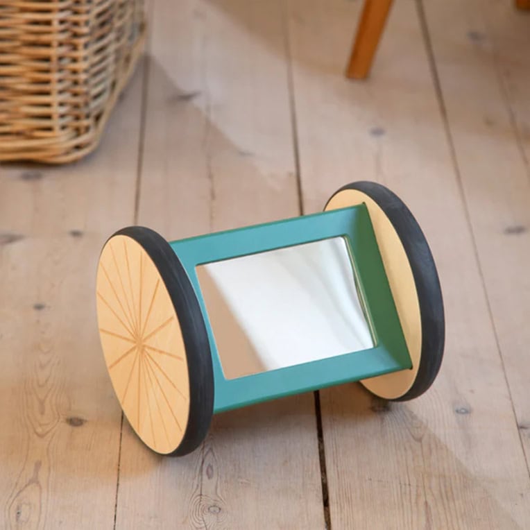Sebra Houten activity roller spiegel