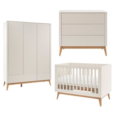 Pinio Seth babykamer 3-deurs - commode 3 laden